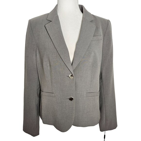 Calvin Klein Women's Single Button Blazer Navy Size 12